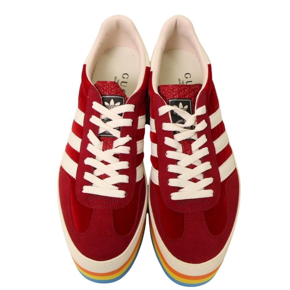 グッチ アディダス GUCCI adidas コラボ ガゼル 厚底 スニーカー 