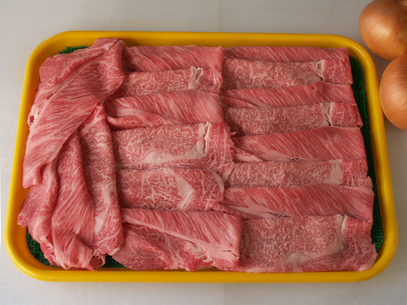 【冷凍】佐賀県産黒毛和牛 ロースすき焼き肉用500g とハンバーグ6個-3