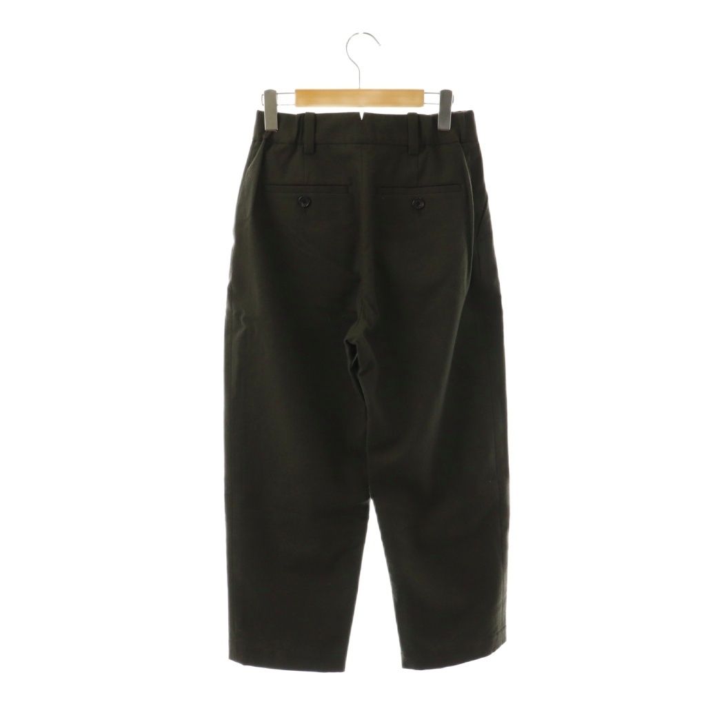 マーガレットハウエル MARGARET HOWELL 24AW FLANNEL WOOL パンツ テーパード 1 カーキ HK OS