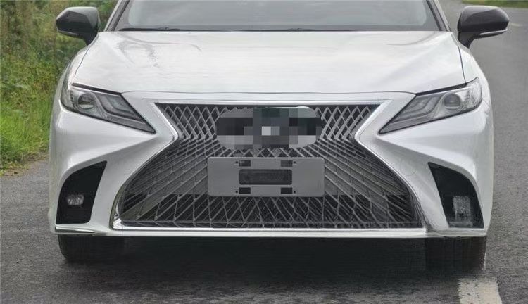 トヨタ カムリ用 レクサス風 大型エアロキット ボディキット バンパー＆グリルセット グレーメッシュ＋メッキフレーム BB420