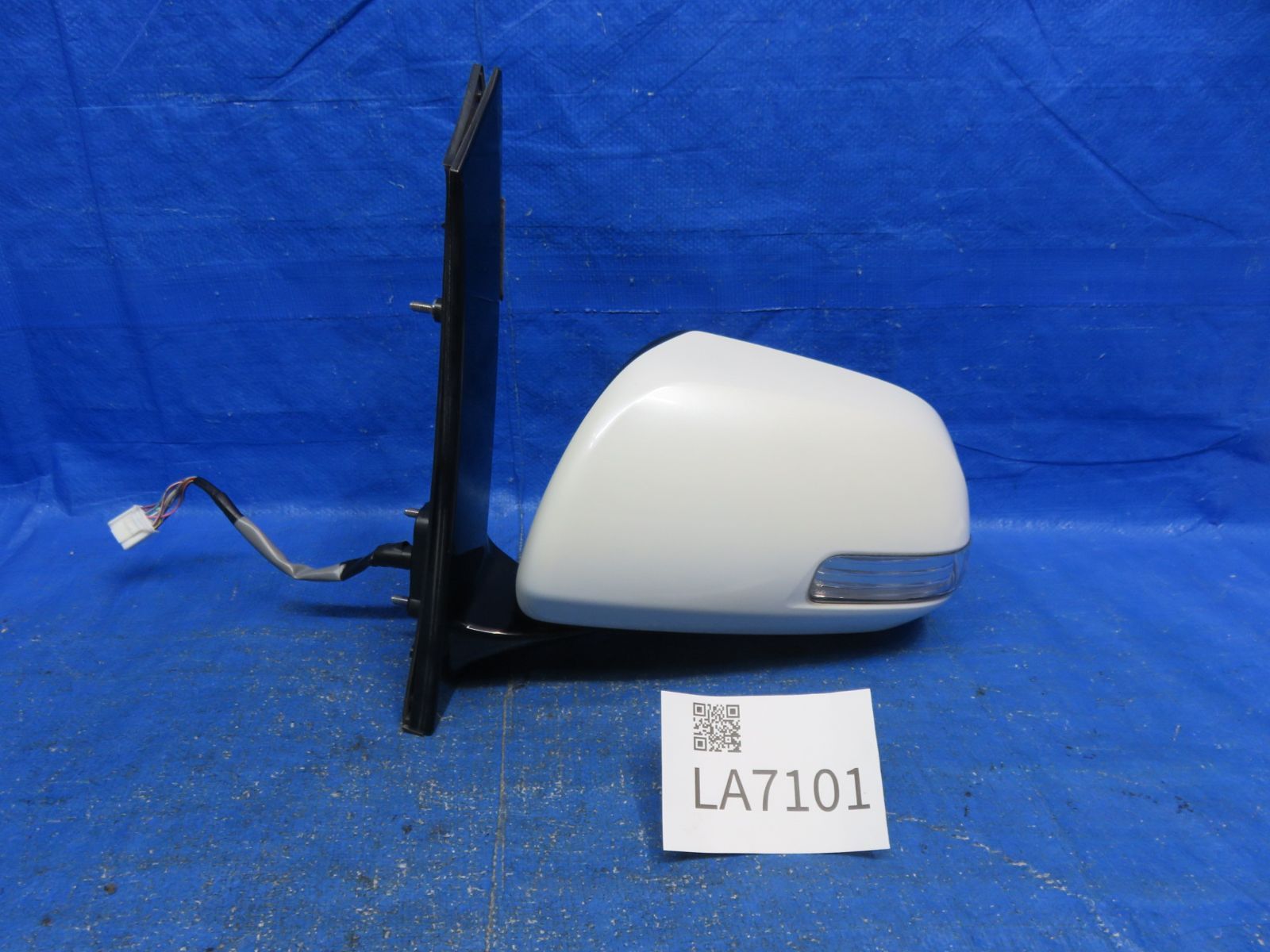 LA7101 アルファード GGH20W 後期 左 ドアミラー 助手席 サイドミラー 純正 070白 ANH20W ANH25W ヴェルファイア シール跡