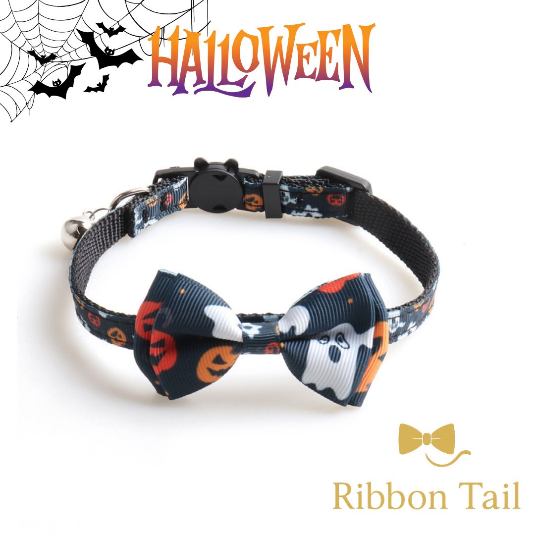 猫用品 ハロウィン、ジャックオーランタン柄(パープル③)わんちゃん猫