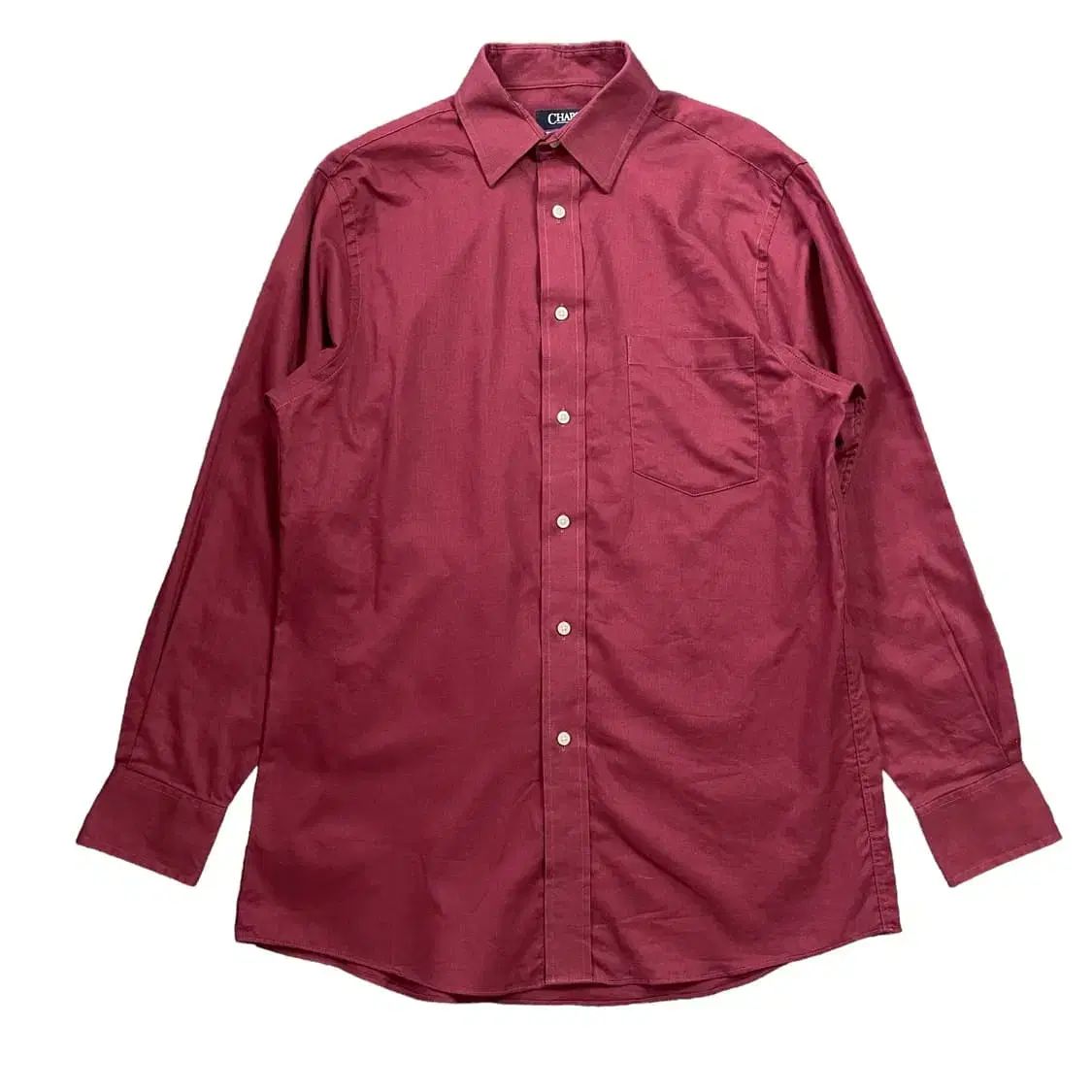 CHAPS CHAPS by ralph lauren ポロ バーガンディー レギュラーフィット 長袖 シャツ