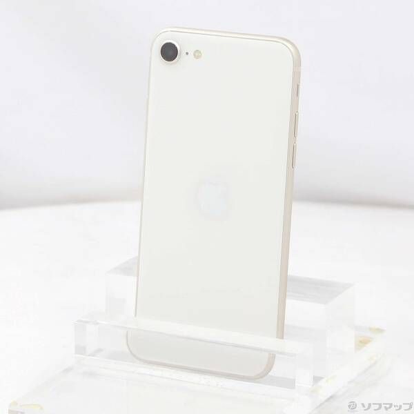 スマホ　本体 中古品〕 iPhone SE 第3世代 64GB スターライト MMYD3J／A SIM