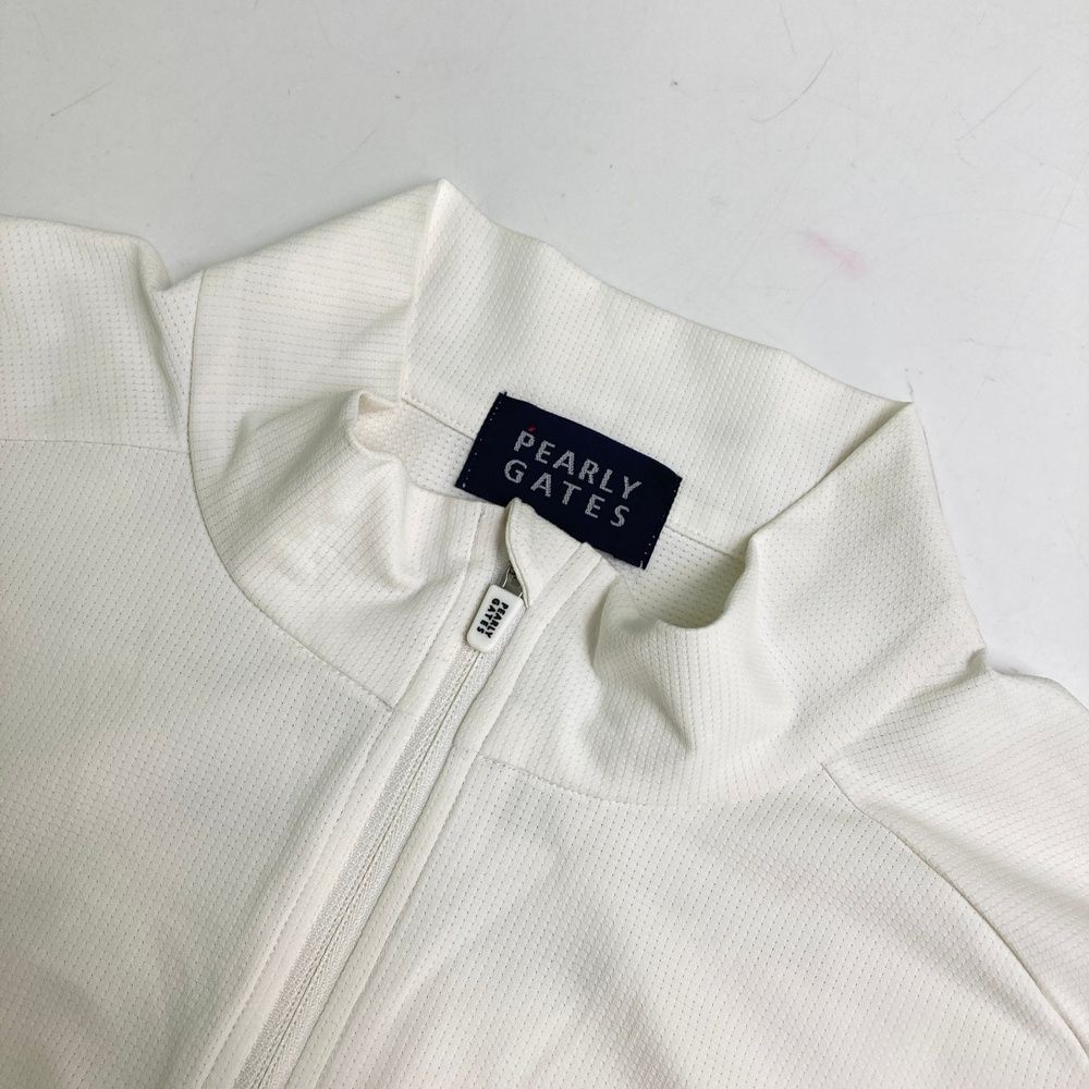 サイズ：4 PEARLY GATES パーリーゲイツ ハーフジップ 半袖Tシャツ