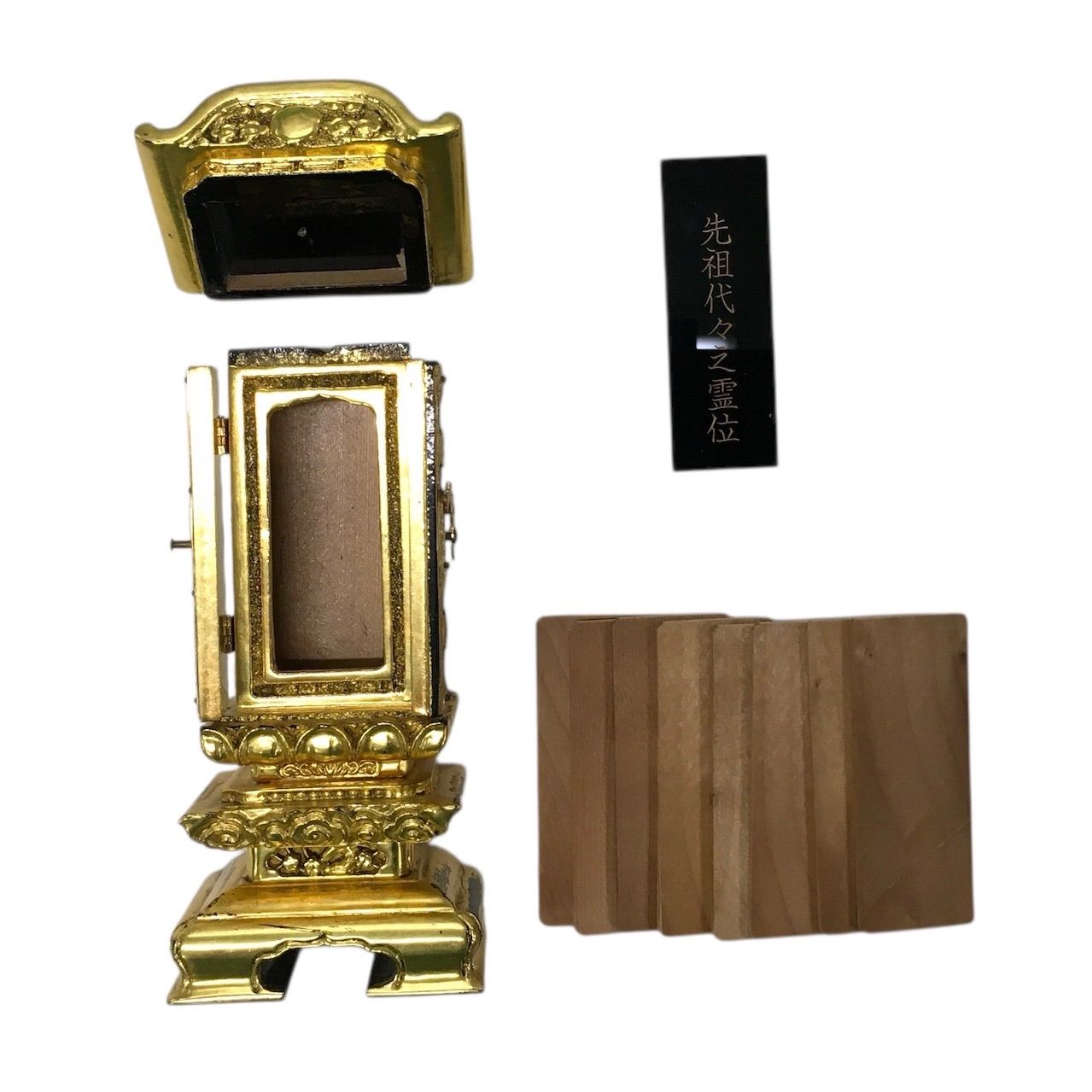 繰り出し位牌 回出位牌 22.5cm 純三方金二重回 仏壇 仏具 回