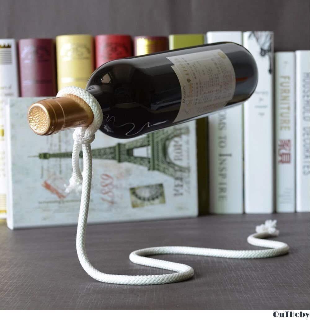 魔法のロープ ワイン ホルダー ワインボトル おしゃれ ユニーク 宙に浮いた オ メルカリshops