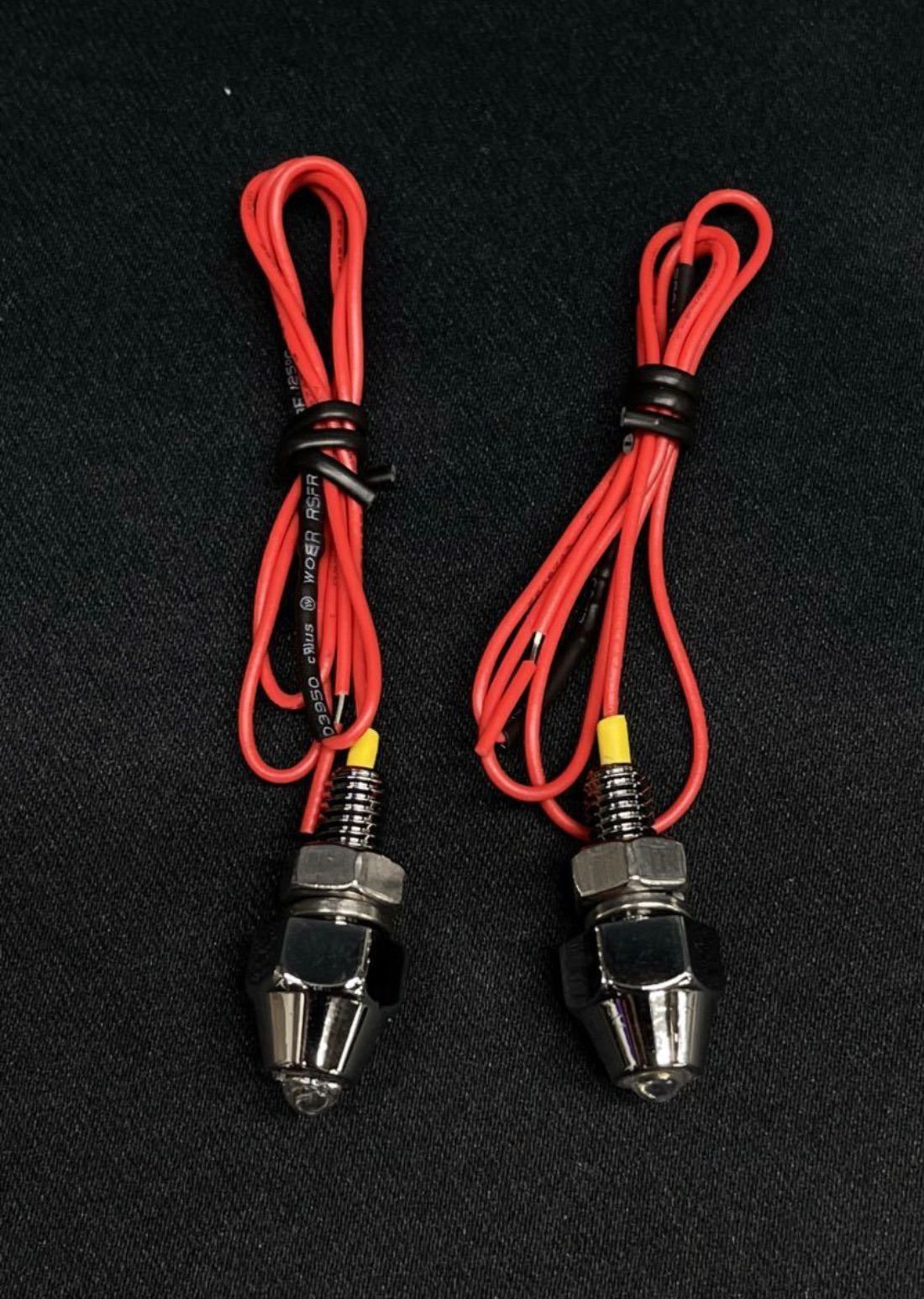 廃番品 14個 CV-251 レッド LEDピンポイントランプ 赤 12V 24V レトロ デコトラ アート ナンバーボルト パイロットランプ  トラックショップASC - メルカリ