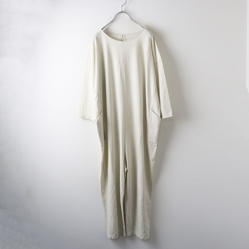 美品　evam eva エヴァム エヴァ　ブルゾン　アイボリー　キナリ evam eva エヴァムエヴァ モヘア リリーポンチョ e233k080-ma