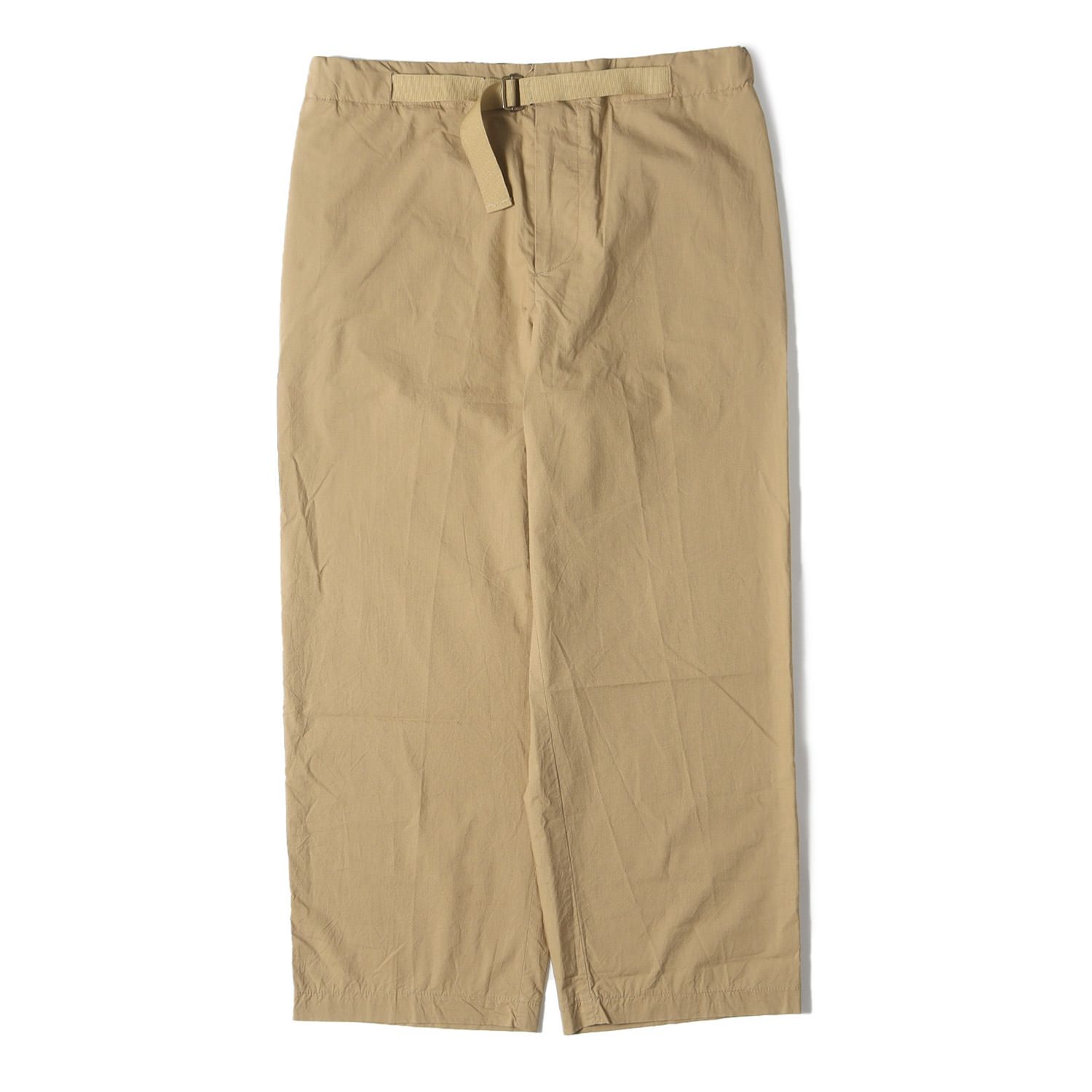 COSTUMEIN コストメイン パンツ サイズ:50 ベルテッド ワイド イージーパンツ HURGHADA トラウザーズ MADE IN ITALY ベージュ イタリア製 ボトムス ズボン【メンズ】