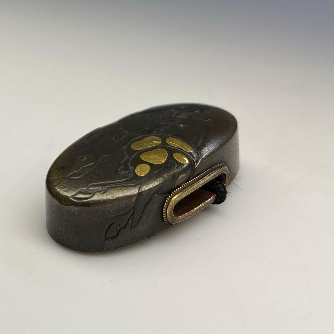 宗雪在銘 馬図縁頭花押入