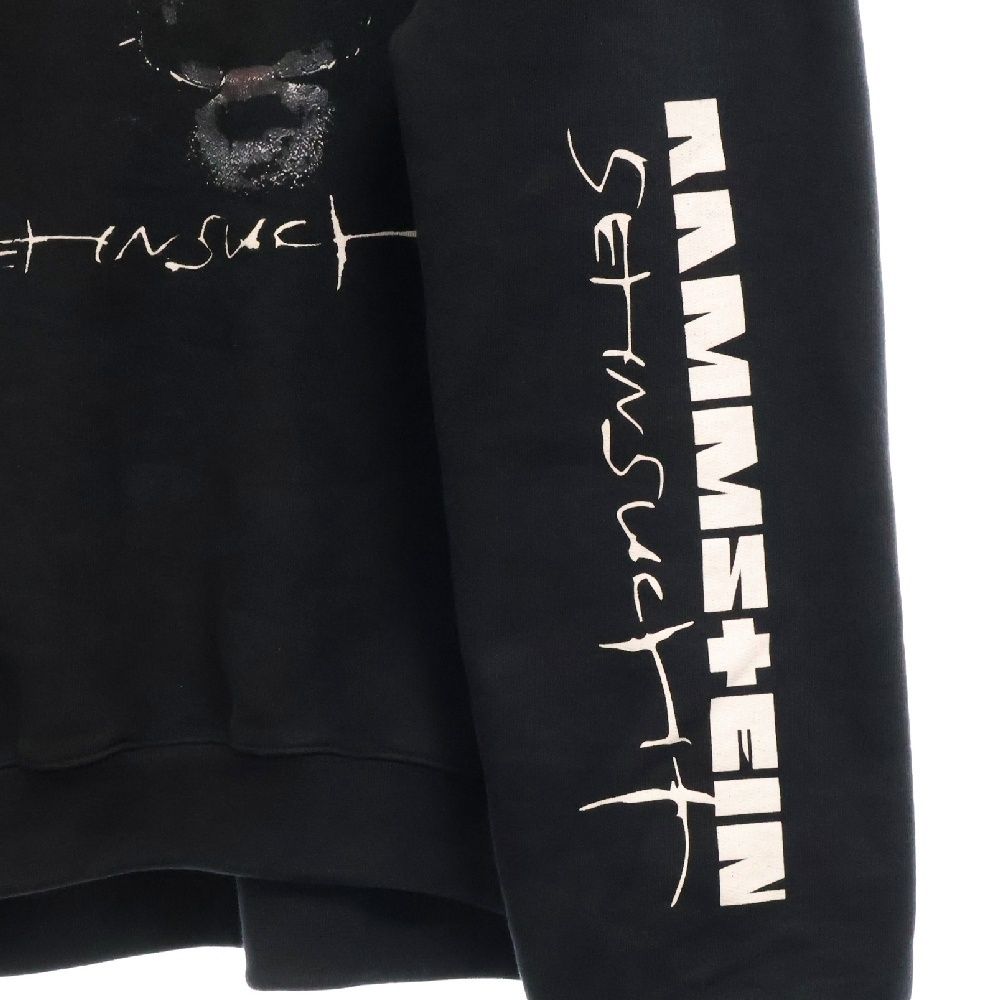 VETEMENTS ヴェトモン 17AW RAMMSTEIN Hoodie ラムシュタイン プリントプルオーバーパーカー フーディー ブラック MAH18TR29 VETEMENTS ヴェトモン 17AW RAMMSTEIN PRINTED T-SHIRT