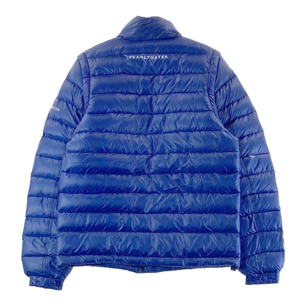 パーリーゲイツ　ダウン　ベスト　ジャケット　2way ロゴ　ネイビー　サイズ4 パーリーゲイツ 2WAY ダウンジャケット ダウンベスト ネイビー メンズ 4