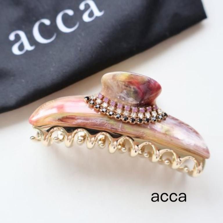acca アッカ ヘアクリップ ミディアム 中 トリコローレ み 6454089