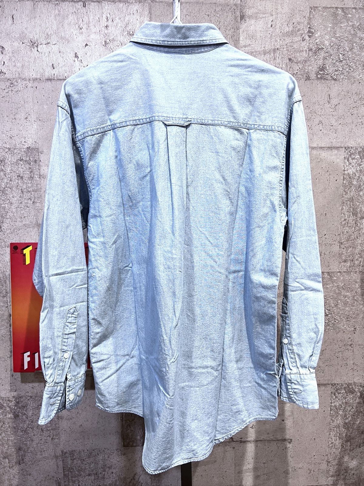 90'S ルーニーテューンズ 刺繍 シャンブレーシャツ XS ワーナー WARNER