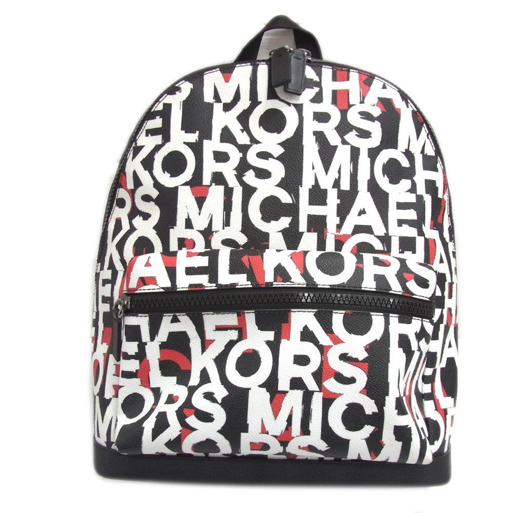 美品 定価9万円以上○MICHAEL KORS マイケルコース バックパック デイパック リュック メンズ レディース 男女兼用 希少 総柄 ブラック  - メルカリ