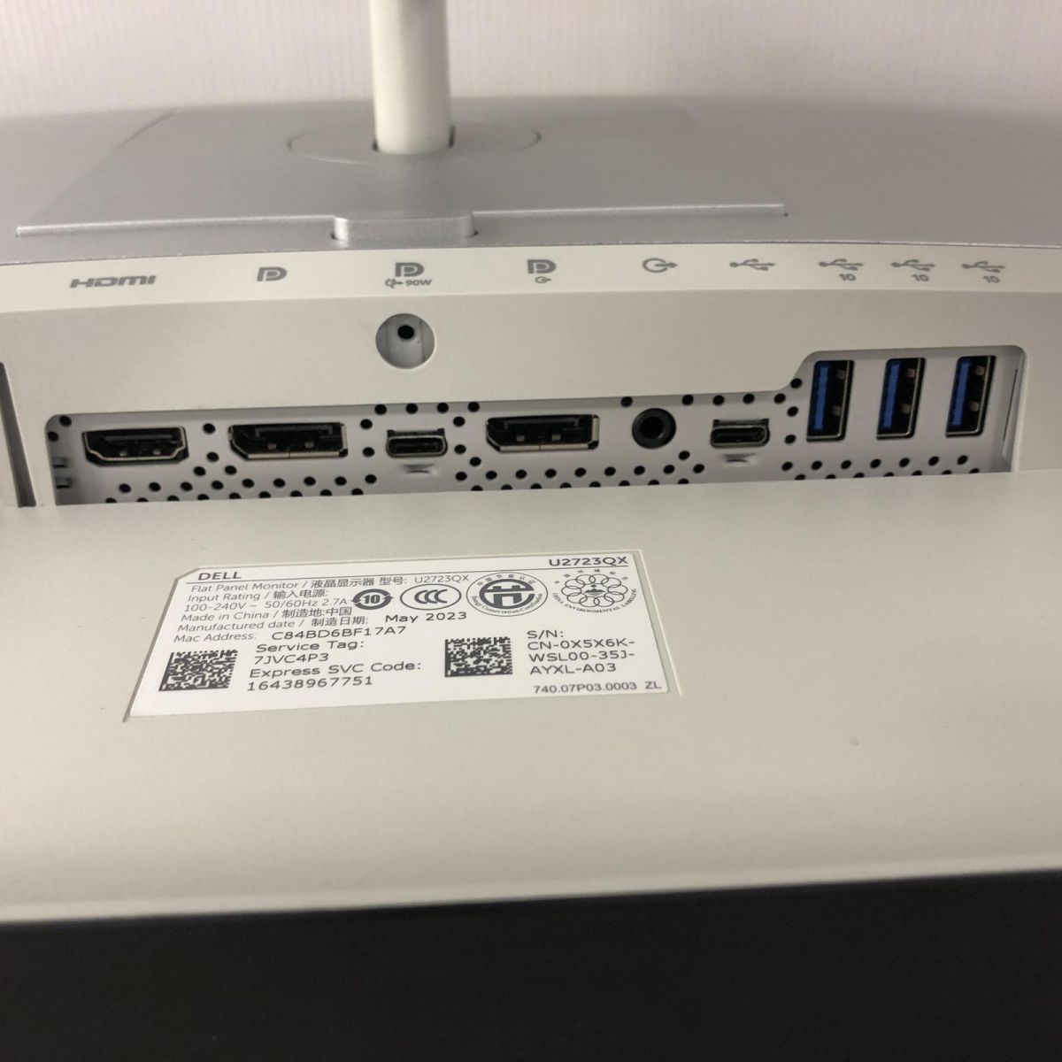 液晶モニター 27インチ DELL デル デジタル ハイエンドシリーズ 2023年