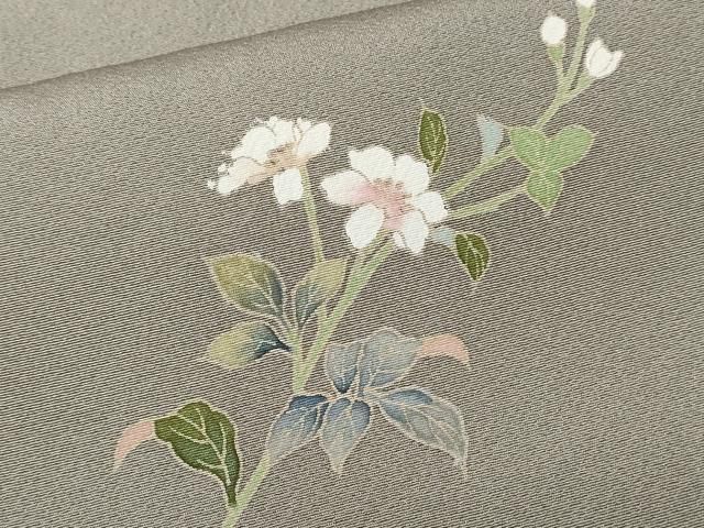 平和屋着物□訪問着 作家物 刺繍 枝花文 金糸 正絹 逸品 CAAT7939oy