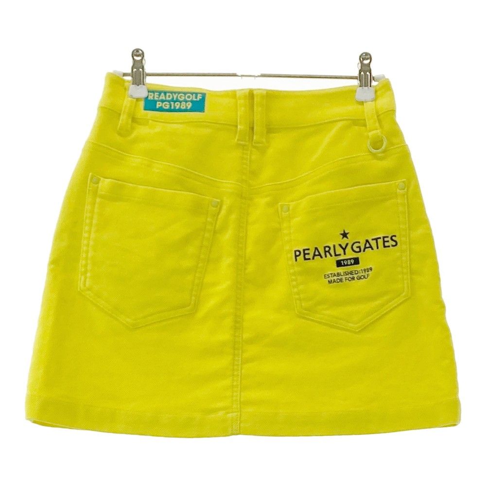 サイズ：00 PEARLY GATES パーリーゲイツ  スカート  イエロー系 [240101458734] ゴルフウェア レディース ストスト サイズ：00 PEARLY GATES パーリーゲイツ スカート イエロー系