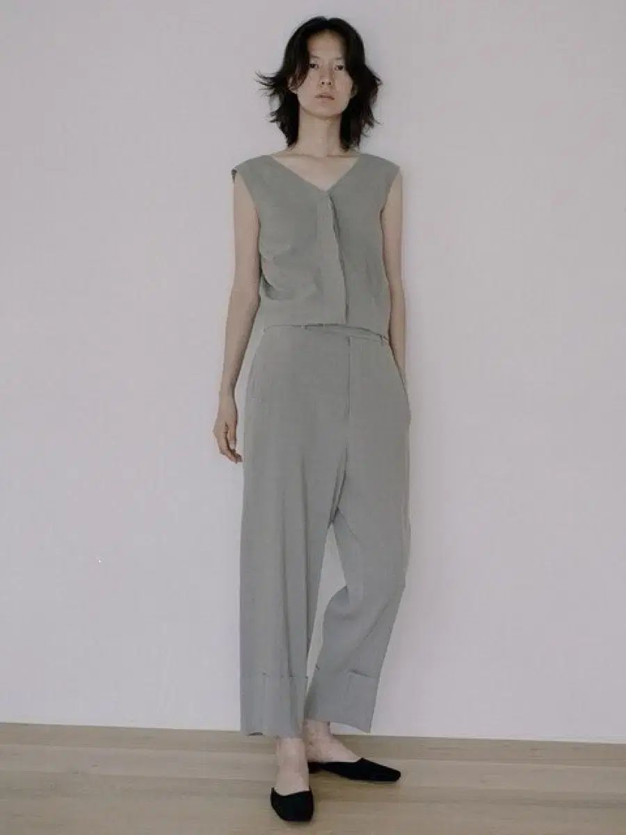 Tone Matt 톤マット リネン セットアップ ブラック