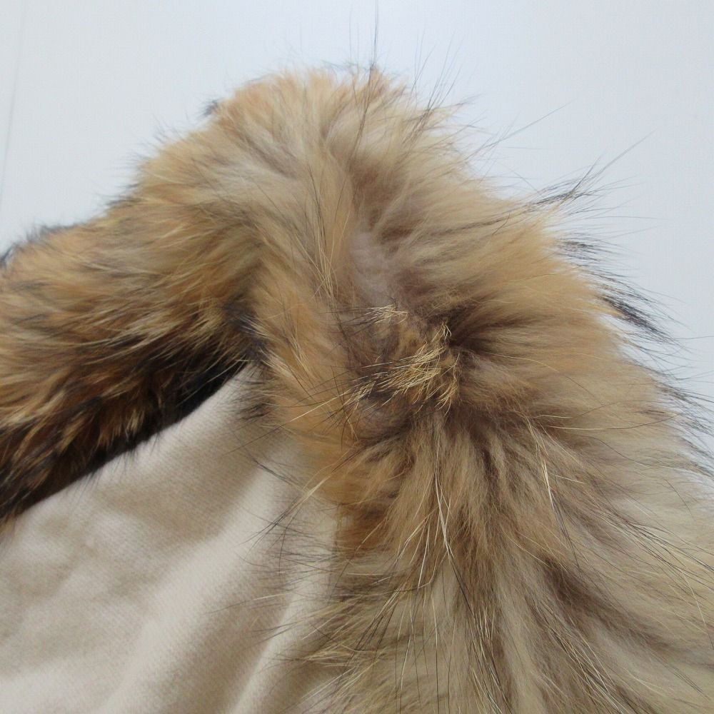 美品 グレースコンチネンタル ダイアグラム ポンチョ ラクーンファー フード ダイアグラム グレース コンチネンタル GRACE CONTINENTAL ラクーン