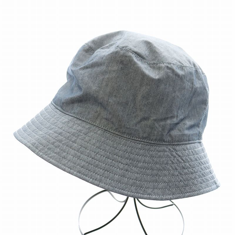 キジマタカユキ KIJIMATAKAYUKI シェルテック バケットハット 帽子 コットン 3 グレー 222603 /AN13