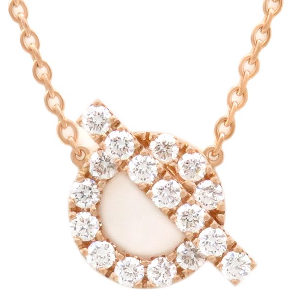 エルメス HERMES ネックレス フィネス ダイヤ K18PG ダイヤモンド  