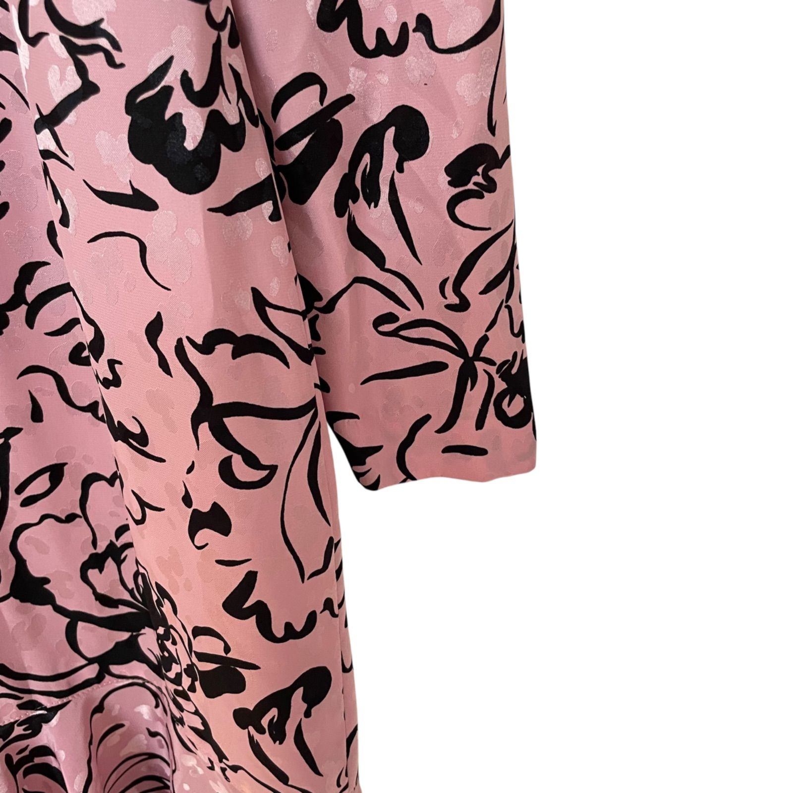 Z1410 HANAE MORI ロングワンピース カットソーワンピース 長袖