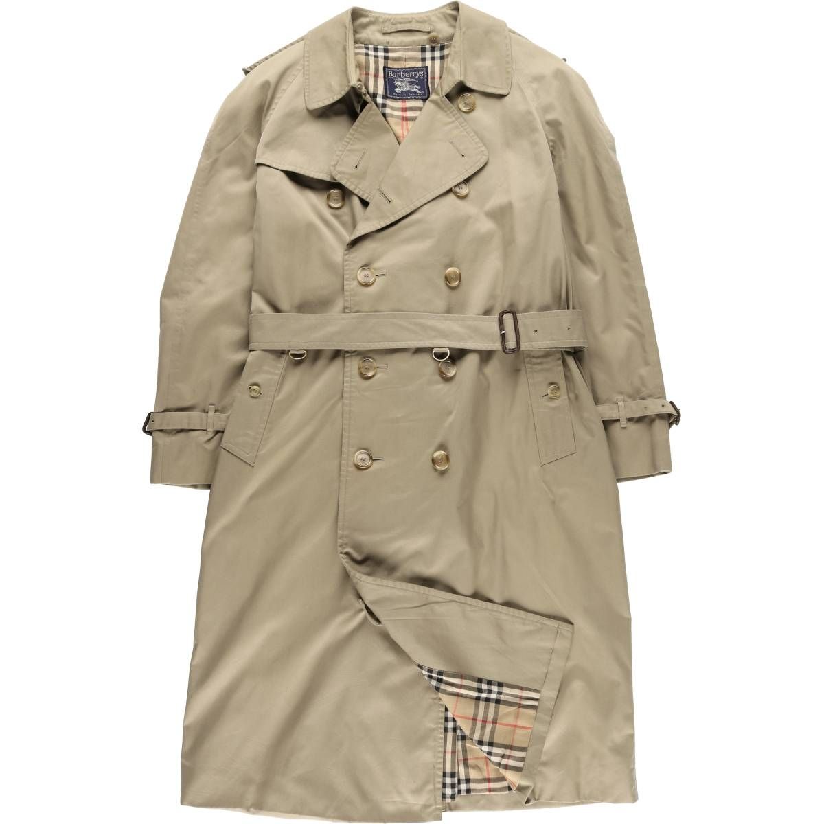 古着 80年代 バーバリー Burberry s BURBERRY LONDON トレンチコート 英国製 メンズXL相当 ヴィンテージ|evb031887
