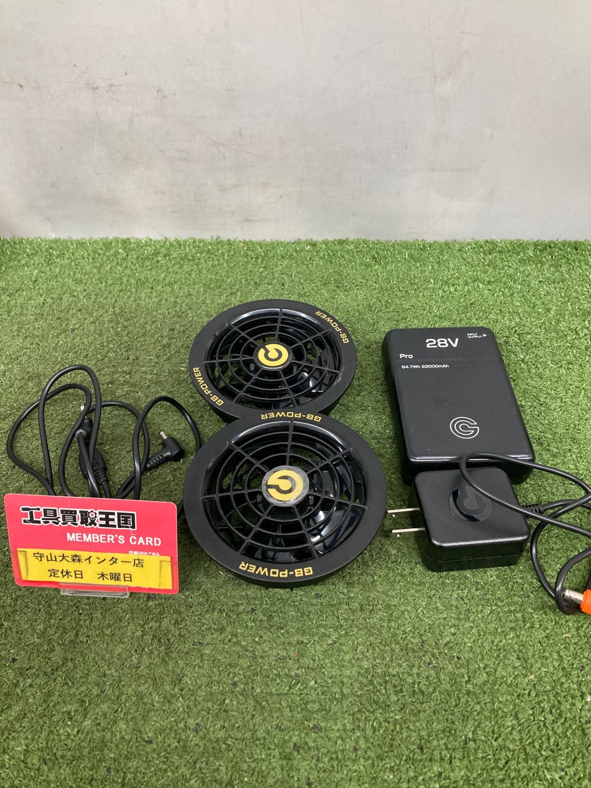 品 0921 長信ジャパン GB-POWER GB428空調服用バッテリー28V電圧 ファンセットGF1別売 ITK18S7W1KF8