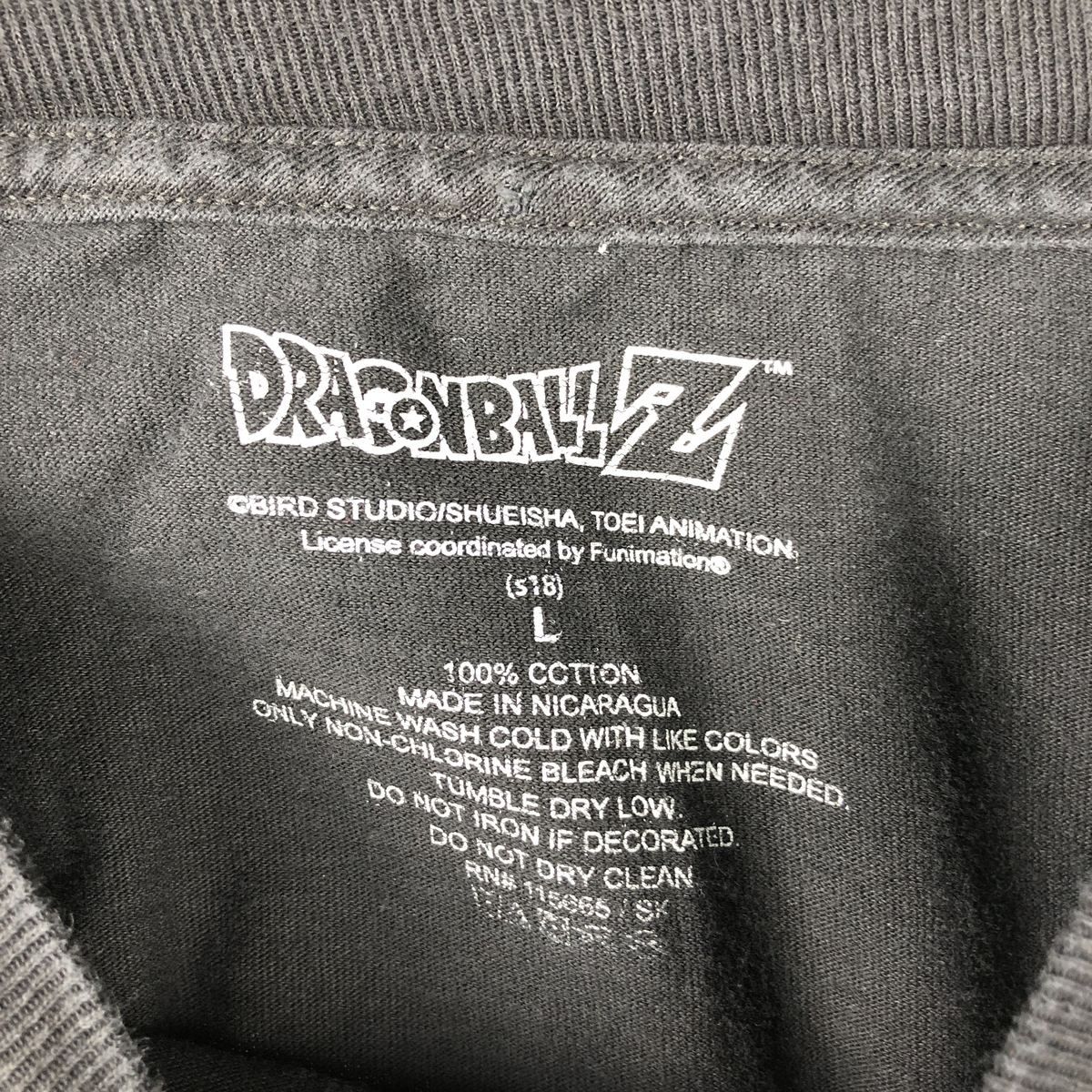 古着 DRAGONBALL Z ドラゴンボールZ ベジータ アニメ キャラクタープリントロングTシャツ ロンT メンズL相当/eaa591313