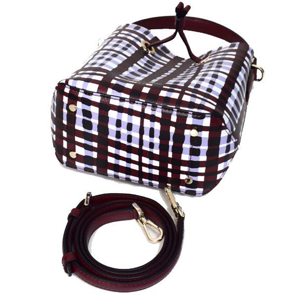 ケイトスペード ギンガムチェック バケットバッグ ショルダーバッグ  