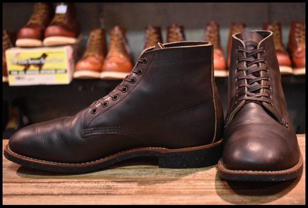 9D 良品 17年】レッドウィング 8061 マーチャント Merchant エボニー ハーネス 編み上げ ブーツ redwing フラットボックス  HOPESMORE【EE138】 - メルカリ