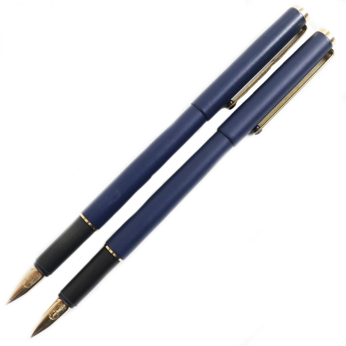 【ドンドン見直し】美品●MONTBLANC モンブラン ノブレス ホワイトスター Mニブ 万年筆 二本セット ネイビー×ゴールド ドンドン見直し】美品○MONTBLANC モンブラン ノブレス ホワイトスター