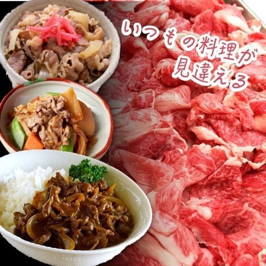 【2点同時購入で200g増量】メガ盛 国産 牛肉 切り落とし 800g 送料無料