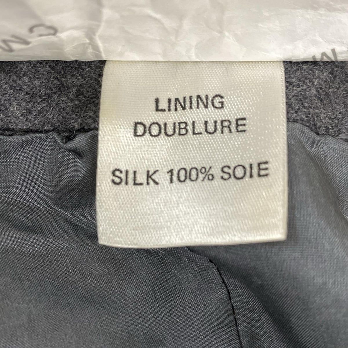 CHANEL シャネル スカート サイズ42 L レディース 150523P7 A260078 グレー×黒 金ボタン サイズ42 GULLKHAN_COM