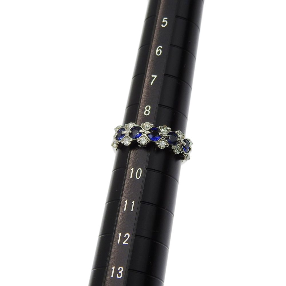 本物保証】 新品同様 リング 指輪 約4.7g プラチナ Pt900 5Pメレ  