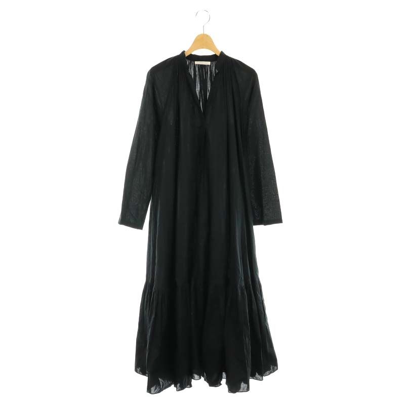 プラージュ Plage 22SS Lawn ボリューム Flare ワンピース ロング 長袖