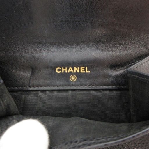 CHANEL シャネル ココマーク キャビアスキン Wホック コンパクト財布 CHANEL シャネル Wホック 二つ折り財布 キャビアスキン ココ