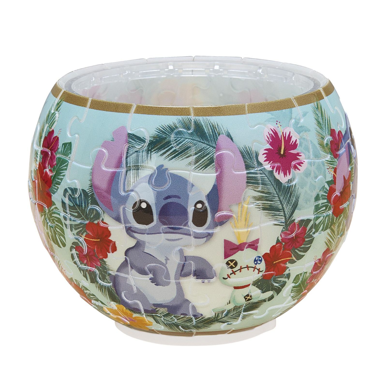 【特価商品】やのまん(Yanoman) 80ピース ジグソーパズル ランプシェードパズル ディズニー Disney スイート クラシックス スティッチ (10x14.7cm) 2201-78 ピース請求はがき 専用LED台座付き