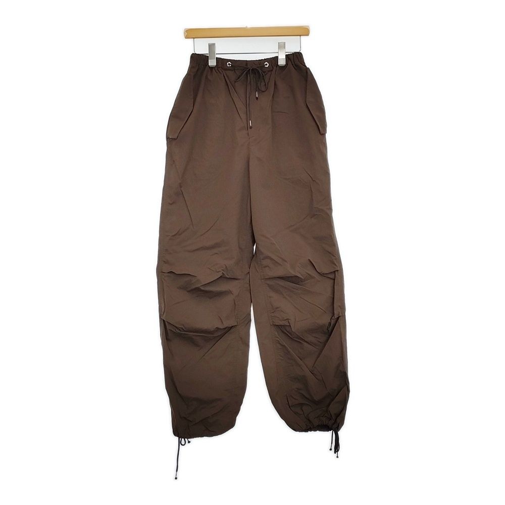 THE SHISHIKUI シシクイ PARACHUTE PANTS サイズM 0782 定価29700円 パラシュート パンツ ブラウン レディース 5-0902M♪