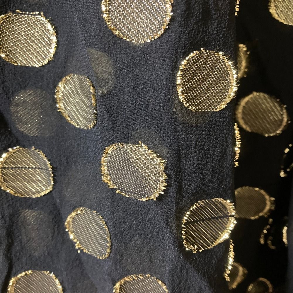 良品 DOLCE&GABBANA ドルチェアンドガッバーナ ドット シルク シアー  