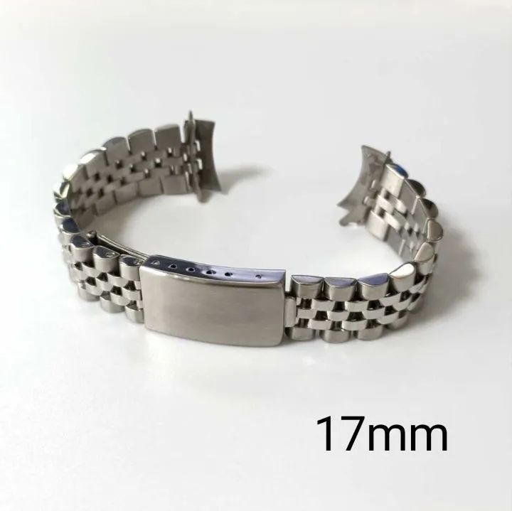 ROLEX対応社外補修交換用ジュビリーブレス　ボーイズサイズに！ラグ幅17mm 17mm 腕時計 修理交換用 社外品 ジュビリー シルバー