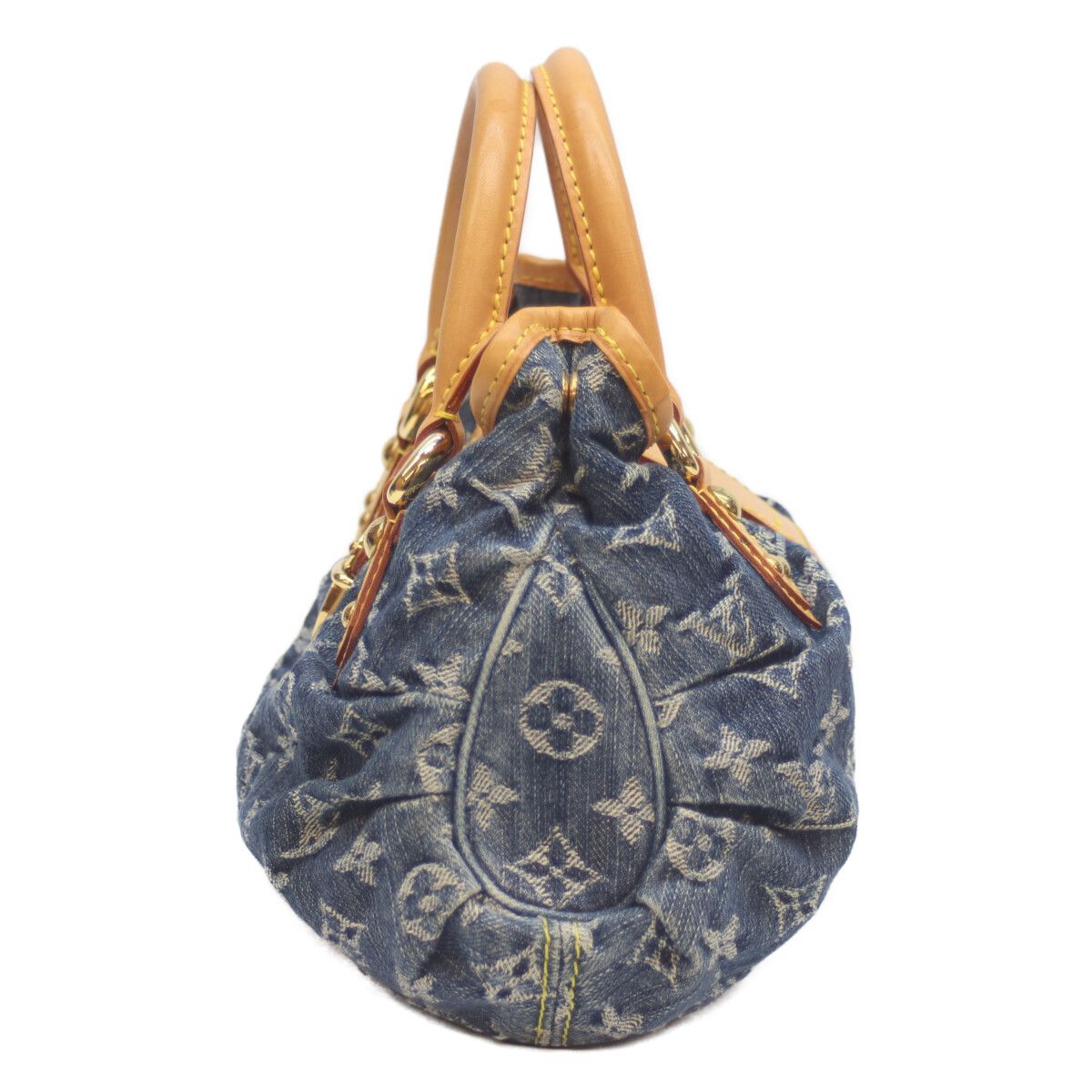 LOUIS VUITTON ルイヴィトン　プリーティ　デニム　M95020 LOUIS VUITTON プリーティ モノグラムデニム ハンドバッグ