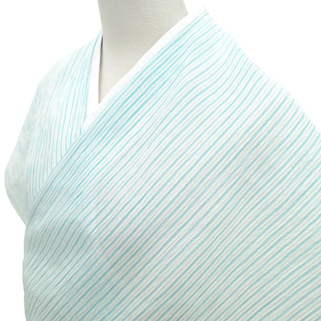 夏  本麻　本場　小千谷ちぢみ 　小千谷縮　着物反物　ベージュ　　#2915 新品】 夏物 小千谷ちぢみ 着物 着尺 反物 本場小千谷ちぢみ 本