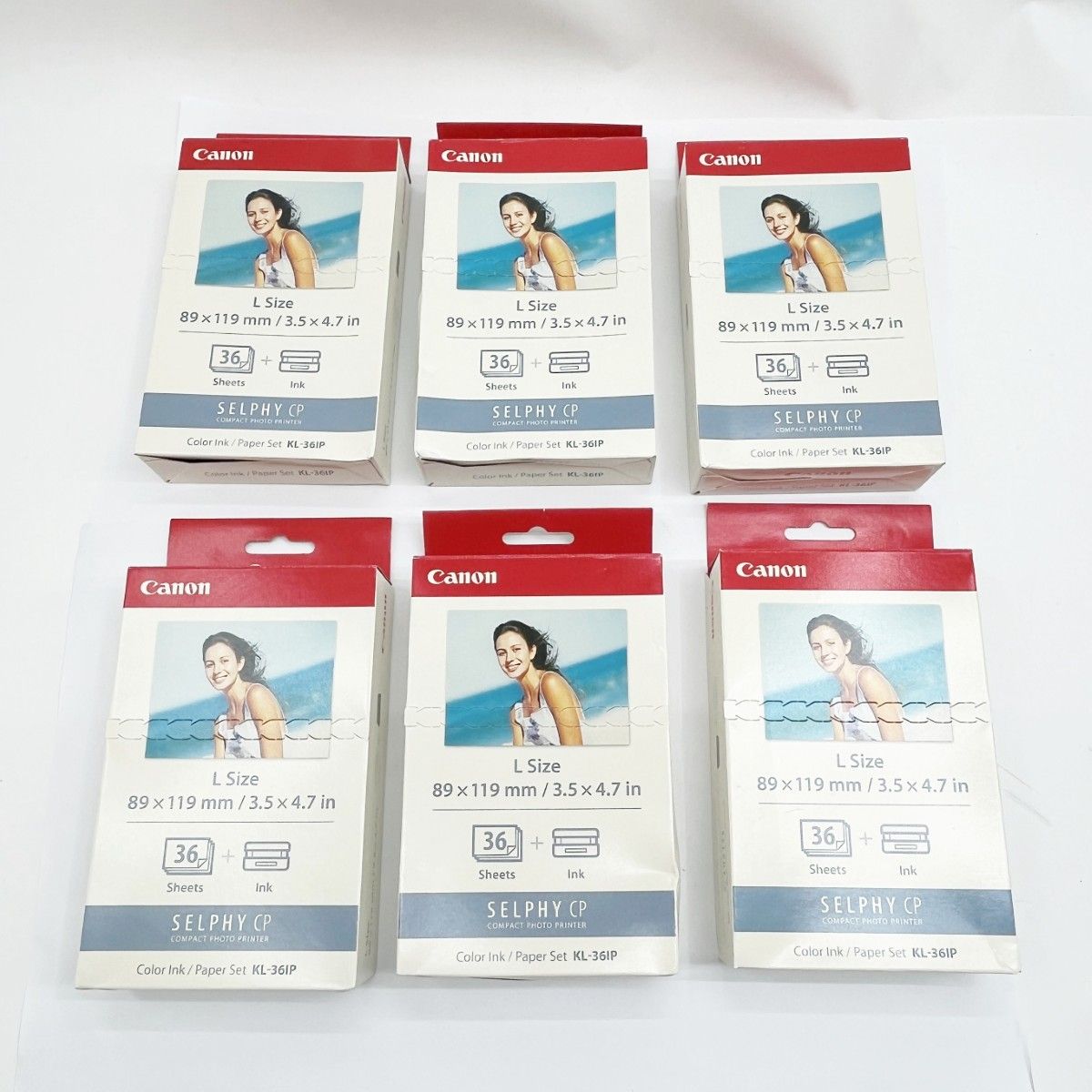 ◆◆CANON キャノン SELPHY CP KL-36IP Lサイズ インク ペーパーセット 6箱まとめ