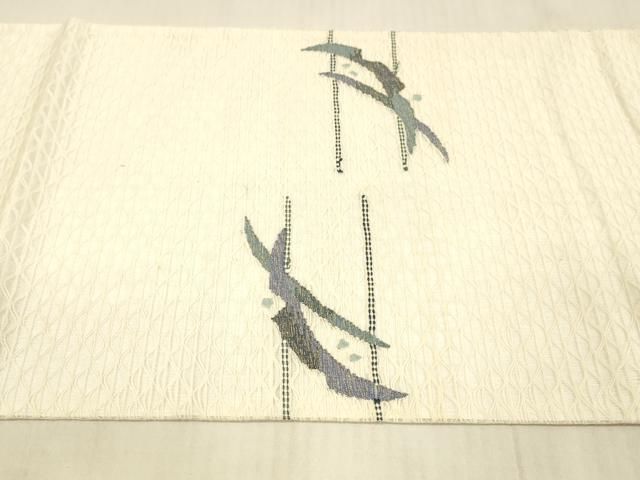 平和屋着物＊夏物 太鼓柄袋帯 すくい織 雪芝文 金糸 正絹 逸品