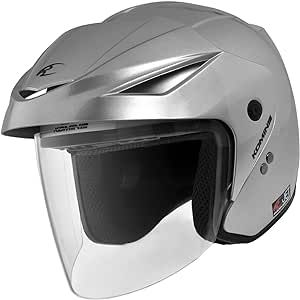 5営業日で発送 コミネ Komine HK-1651 Jet Helmet ERA ll 品番 01-1651 Silver サイズ L