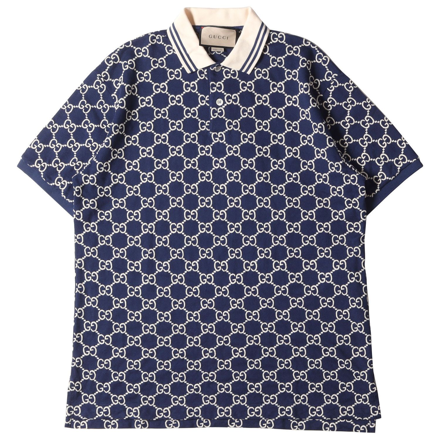 新品 GUCCI グッチ ポロシャツ サイズ:L 現行モデル GGモノグラム 