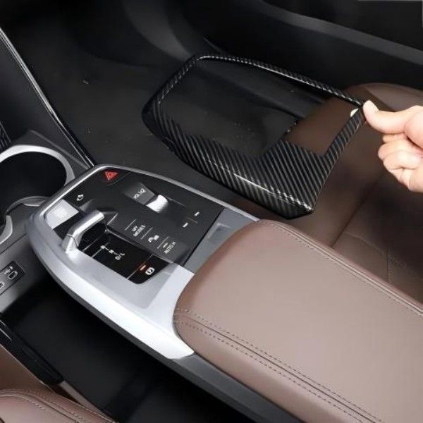 BMW X1 IX1 U10 U11 2025 ABS カーボンファイバー 中央コントロールパネル 装飾フレーム ステッカー インテリアアクセサリー カスタムパーツ アクセサリー